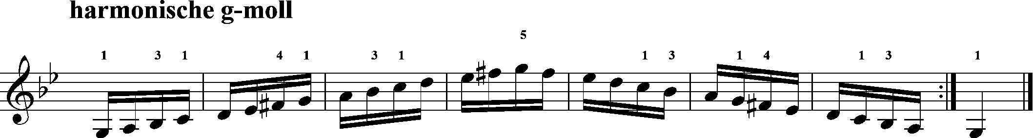 akkordeon, harmonische g-moll, skalen, hanon